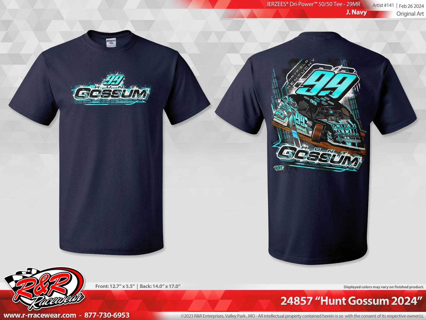 Hunt Gossum 2024 Short Sleeve T Shirt (Navy Blue)