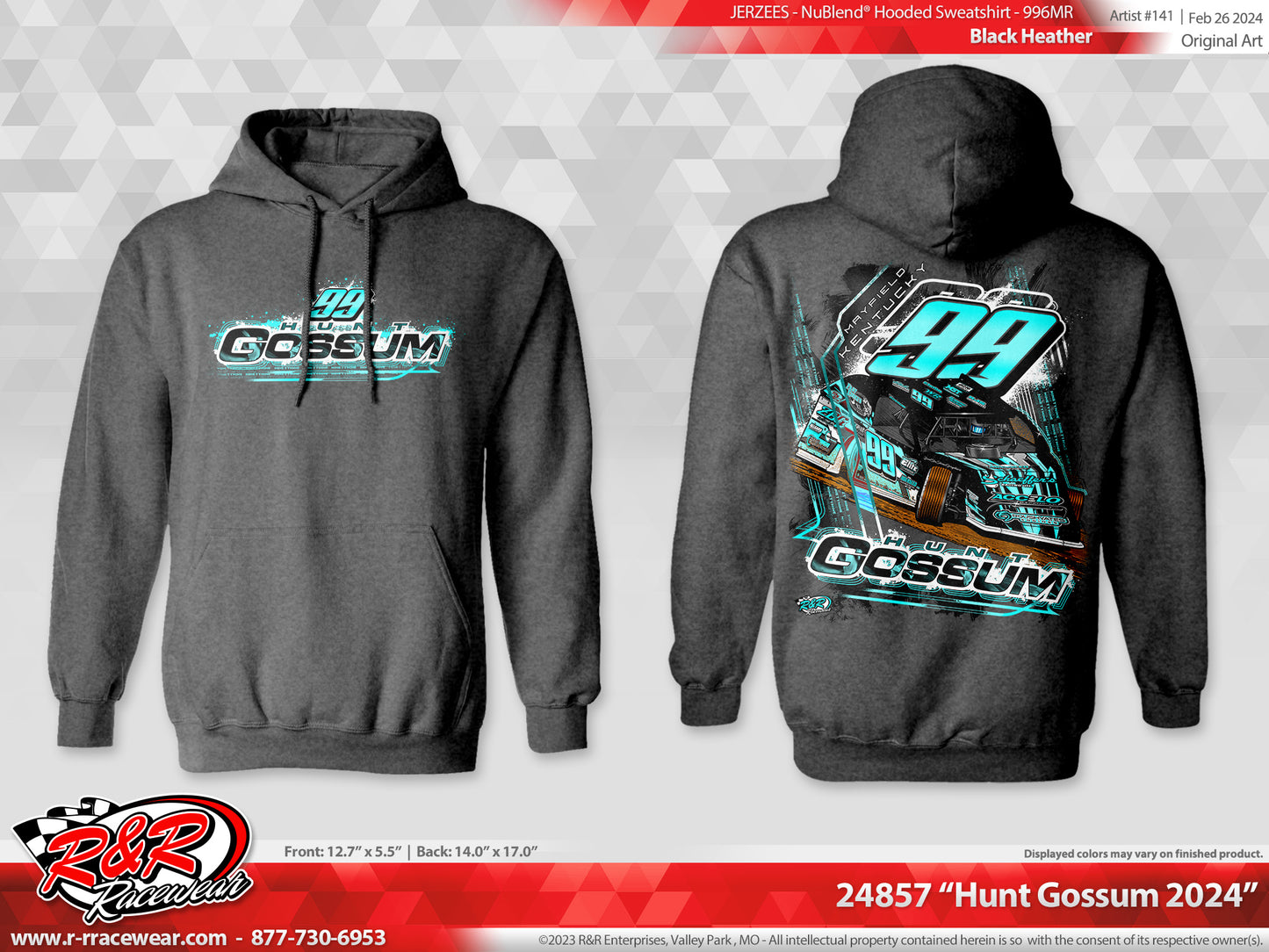 Hunt Gossum 2024 Hoodie (Black Heather)